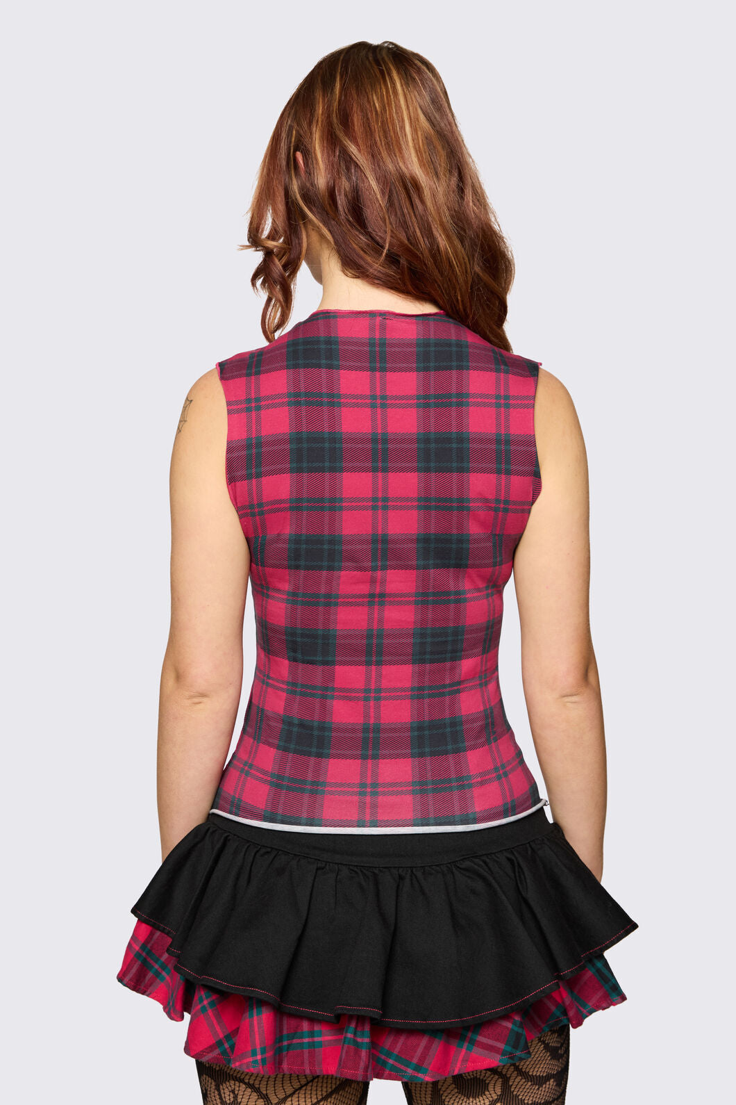 Dangerfield NZ - Dizzy Distressed Tank - red