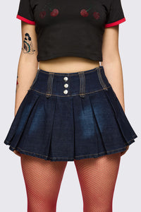 Dangerfield NZ - Dizzy Denim Skort - navy