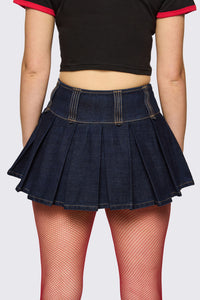 Dangerfield NZ - Dizzy Denim Skort - navy
