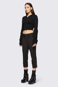 Dangerfield NZ - Underdog Punk Capri Pant - black