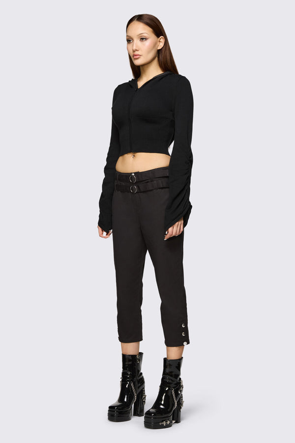 Dangerfield NZ - Underdog Punk Capri Pant - black