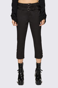 Dangerfield NZ - Underdog Punk Capri Pant - black