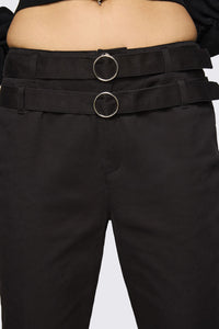 Dangerfield NZ - Underdog Punk Capri Pant - black