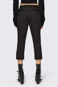 Dangerfield NZ - Underdog Punk Capri Pant - black
