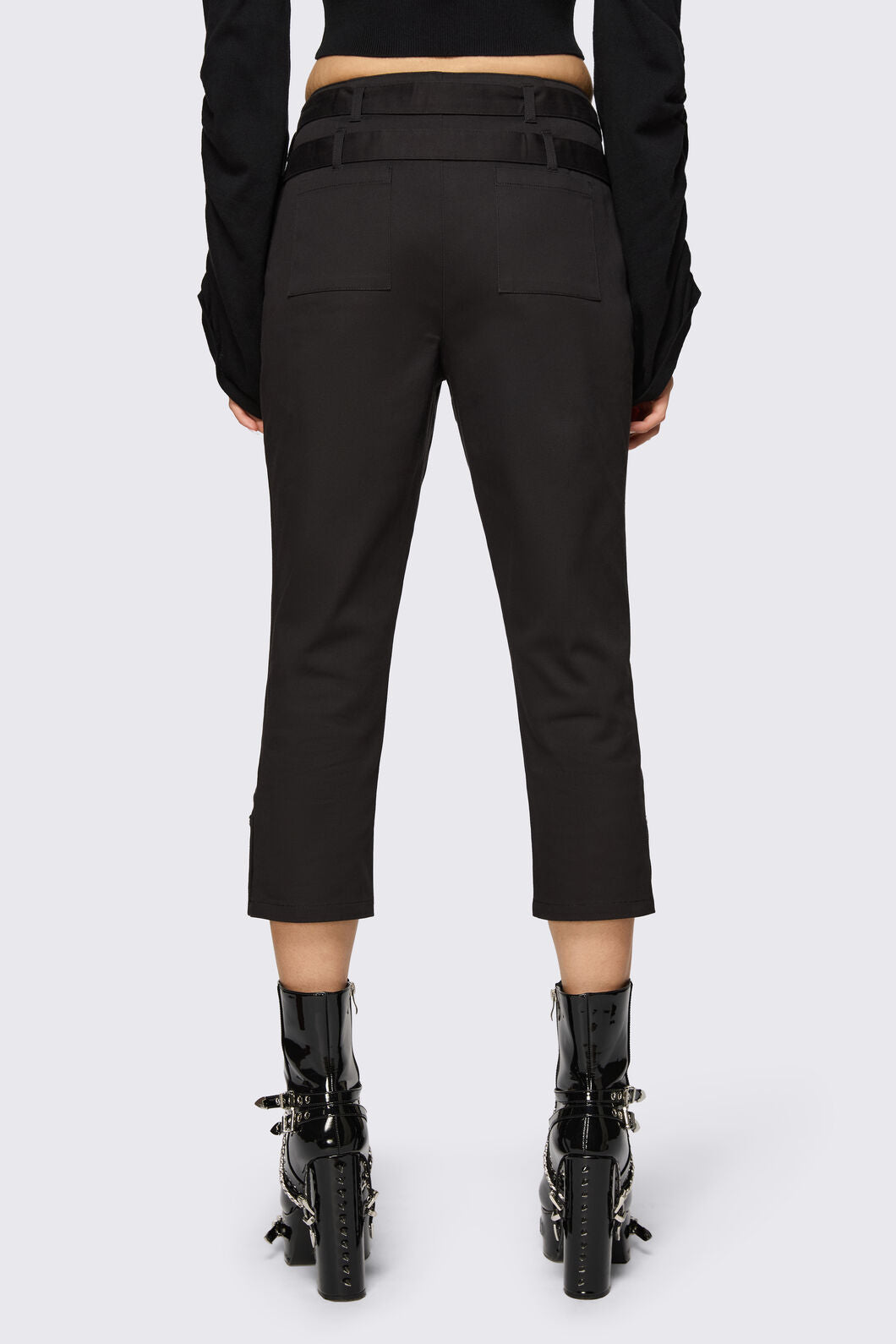 Dangerfield NZ - Underdog Punk Capri Pant - black
