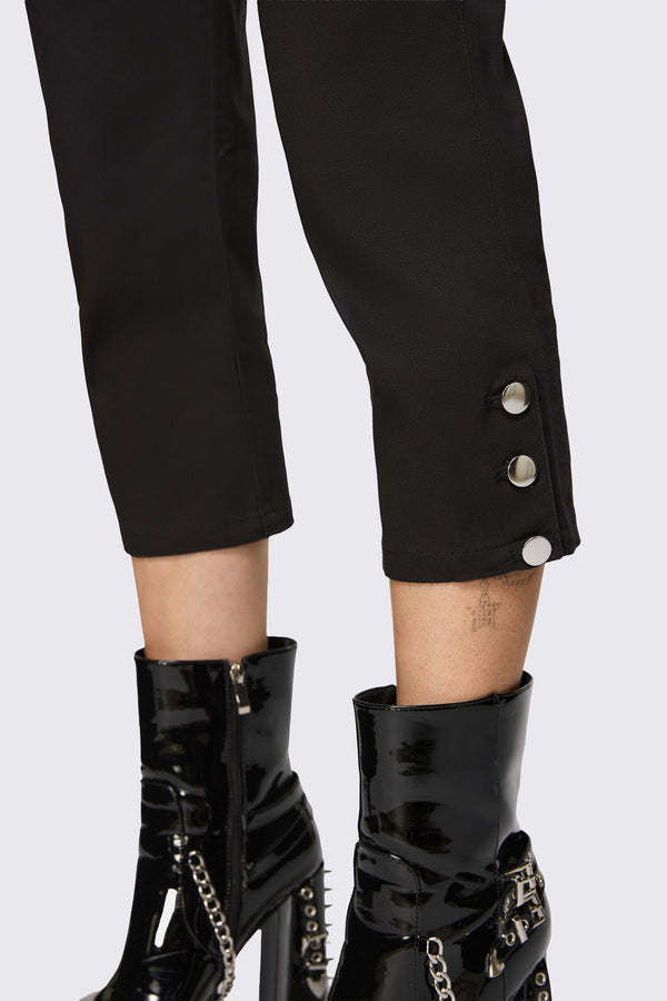 Dangerfield NZ - Underdog Punk Capri Pant - black