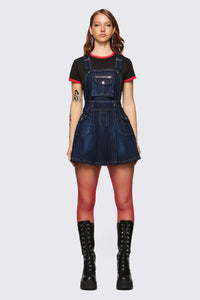 Dangerfield NZ - Dizzy Denim Pinafore - navy
