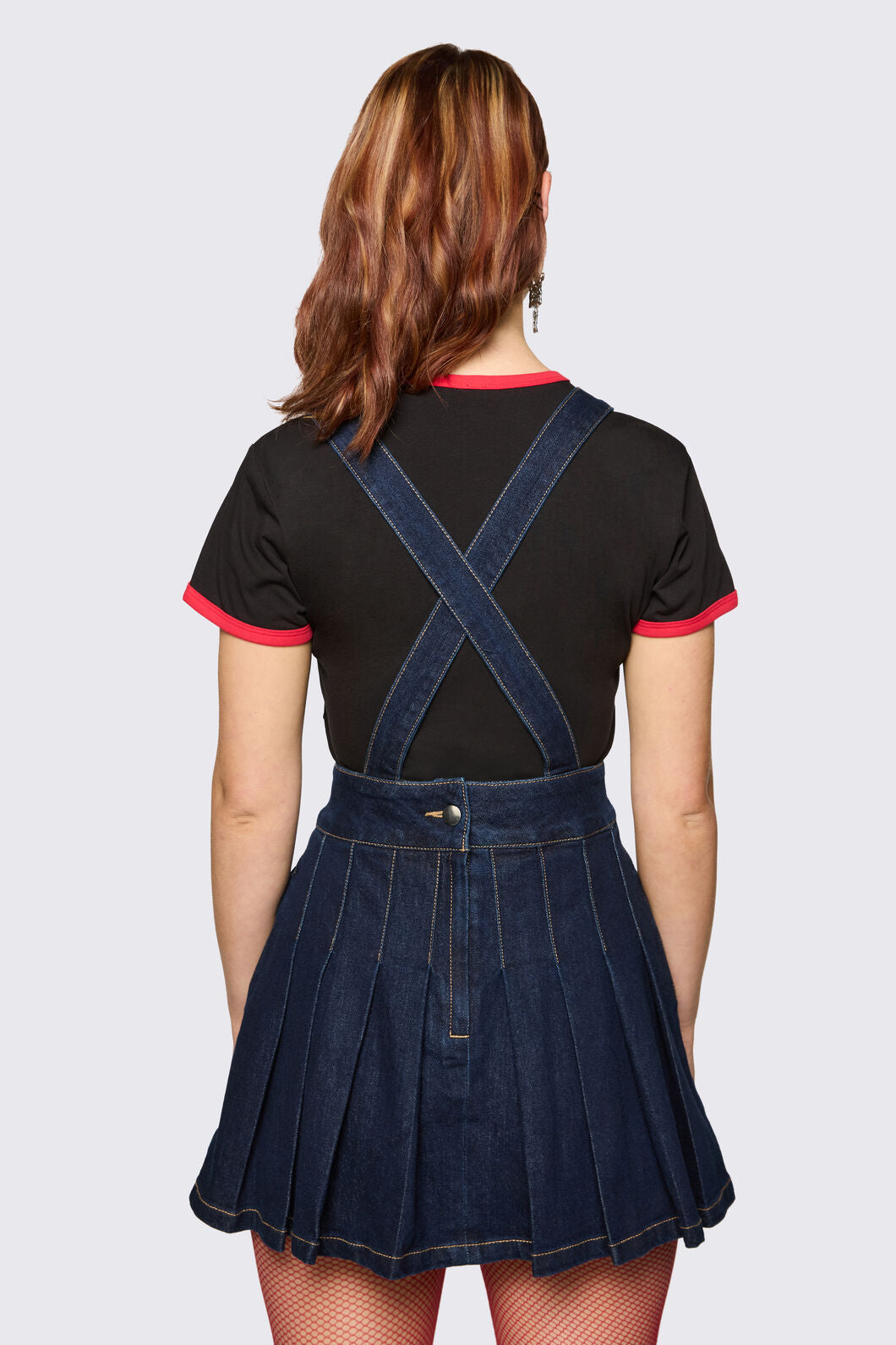 Dangerfield NZ - Dizzy Denim Pinafore - navy