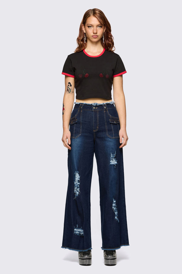 Dangerfield NZ - Dizzy Distressed Jean - navy