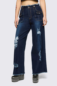 Dangerfield NZ - Dizzy Distressed Jean - navy