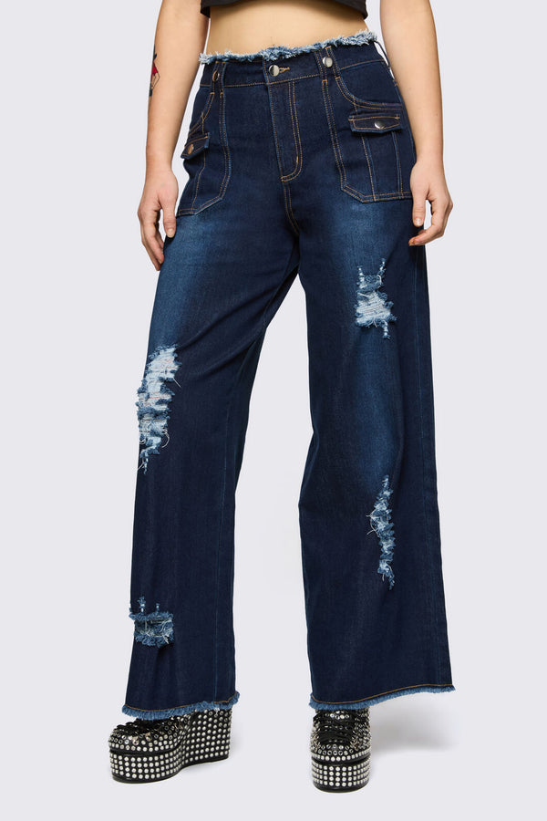Dangerfield NZ - Dizzy Distressed Jean - navy