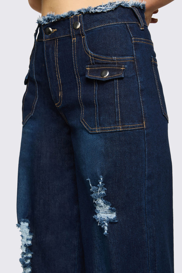 Dangerfield NZ - Dizzy Distressed Jean - navy