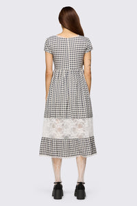 Dangerfield NZ - Darling Gingham Dress - black-white