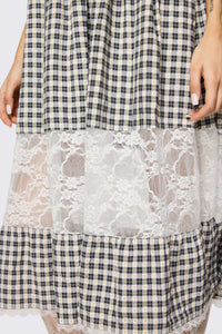Dangerfield NZ - Darling Gingham Dress - black-white