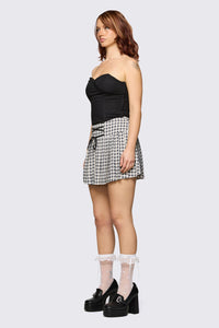 Dangerfield NZ - Darling Gingham Skort - black-white