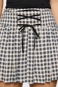 Dangerfield NZ - Darling Gingham Skort - black-white