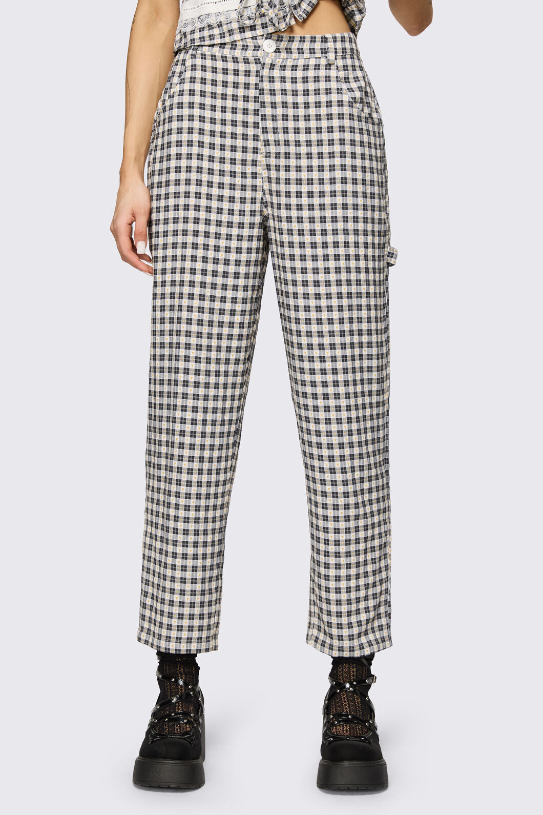 Dangerfield NZ - Darling Gingham Cargo - black-white