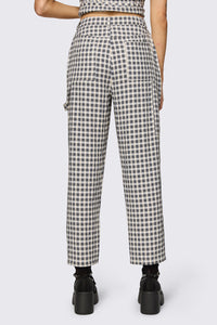 Dangerfield NZ - Darling Gingham Cargo - black-white