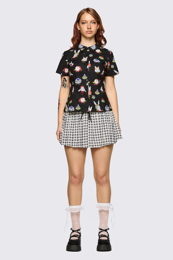Dangerfield NZ - Bonnet Cutie Blouse - black