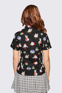 Dangerfield NZ - Bonnet Cutie Blouse - black