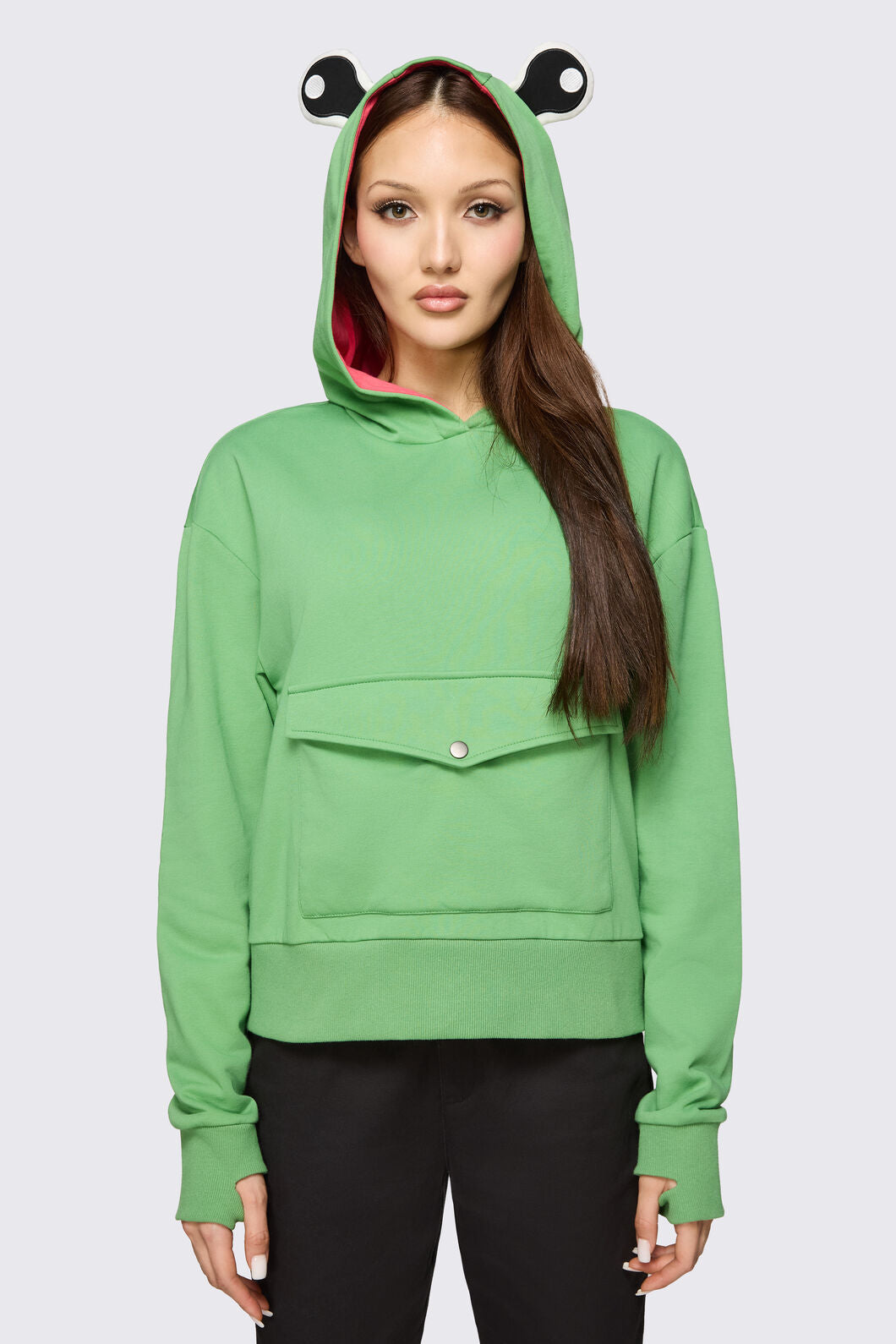 Dangerfield NZ - Cute Frog Hoodie - green
