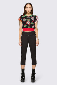 Dangerfield NZ - Bonnet Cutie Knit Top - black