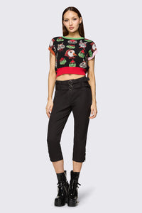 Dangerfield NZ - Bonnet Cutie Knit Top - black