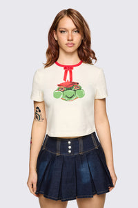 Dangerfield NZ - Bonnet Cutie Tee - white