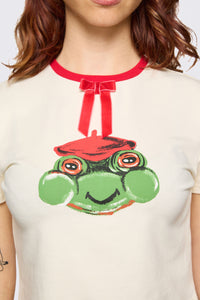 Dangerfield NZ - Bonnet Cutie Tee - white
