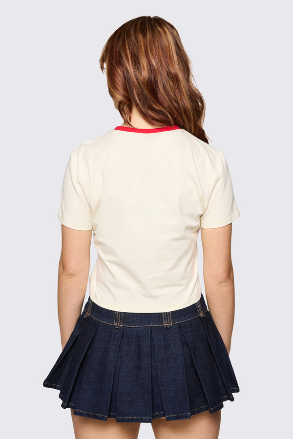 Dangerfield NZ - Bonnet Cutie Tee - white