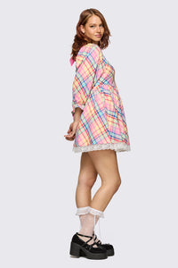 Dangerfield NZ - Sweetpea Tartan Dress - rainbow