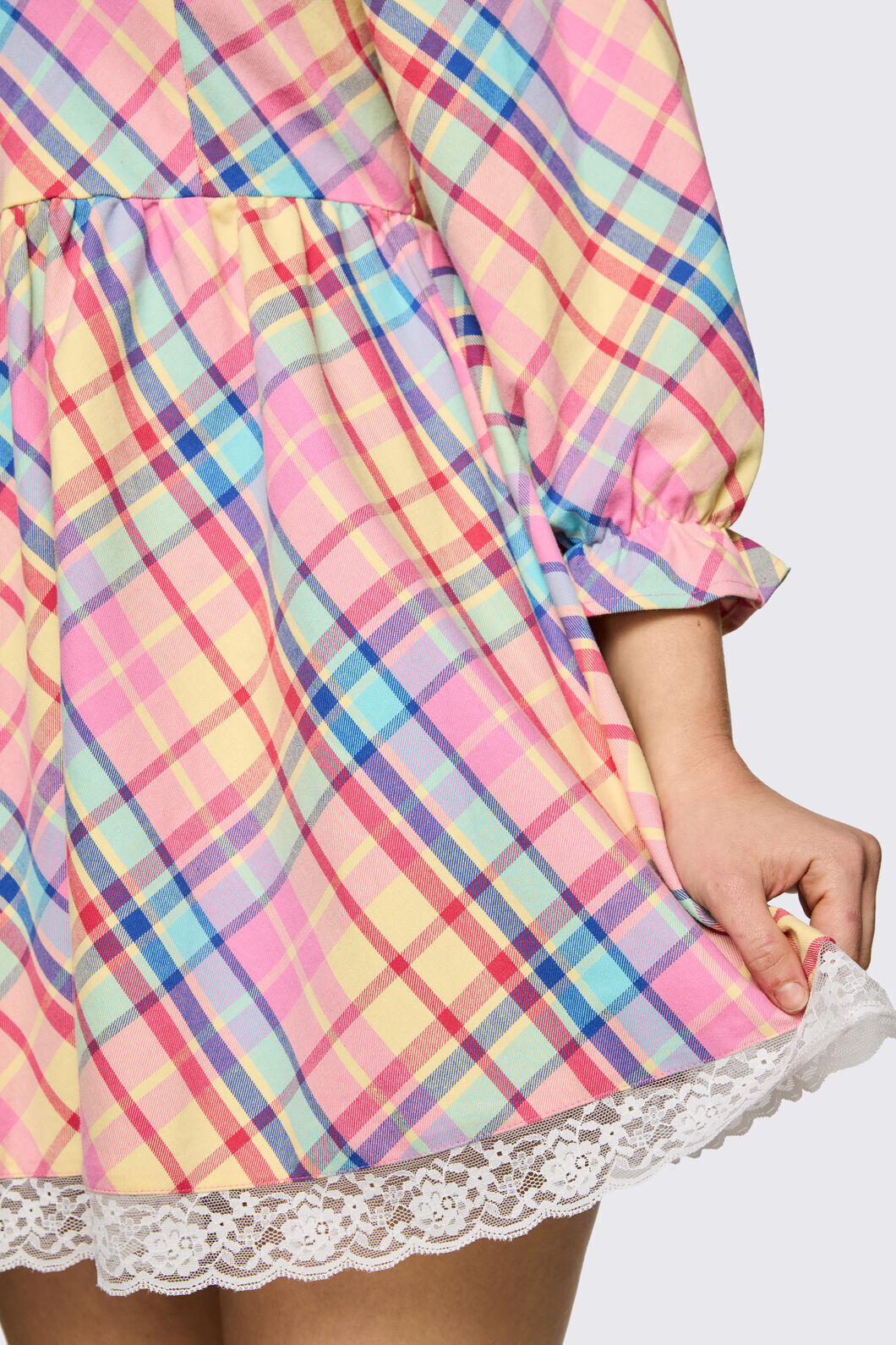 Dangerfield NZ - Sweetpea Tartan Dress - rainbow