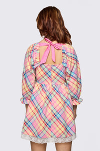 Dangerfield NZ - Sweetpea Tartan Dress - rainbow