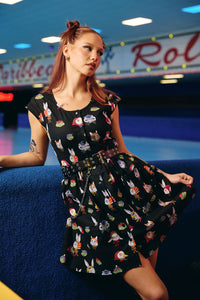 Dangerfield NZ - Bonnet Cutie Dress - black