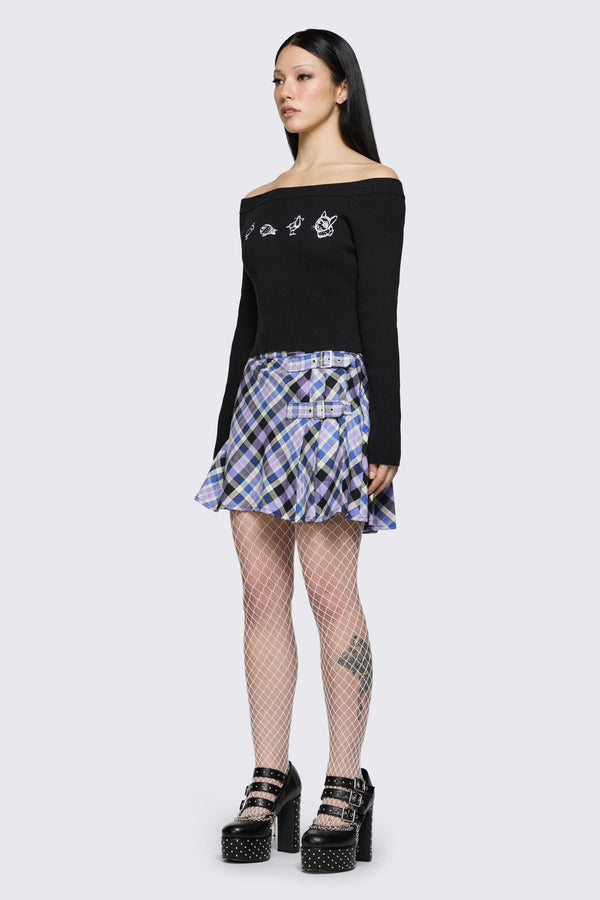 Dangerfield NZ - Sketchy Off The Shoulder Knit - black