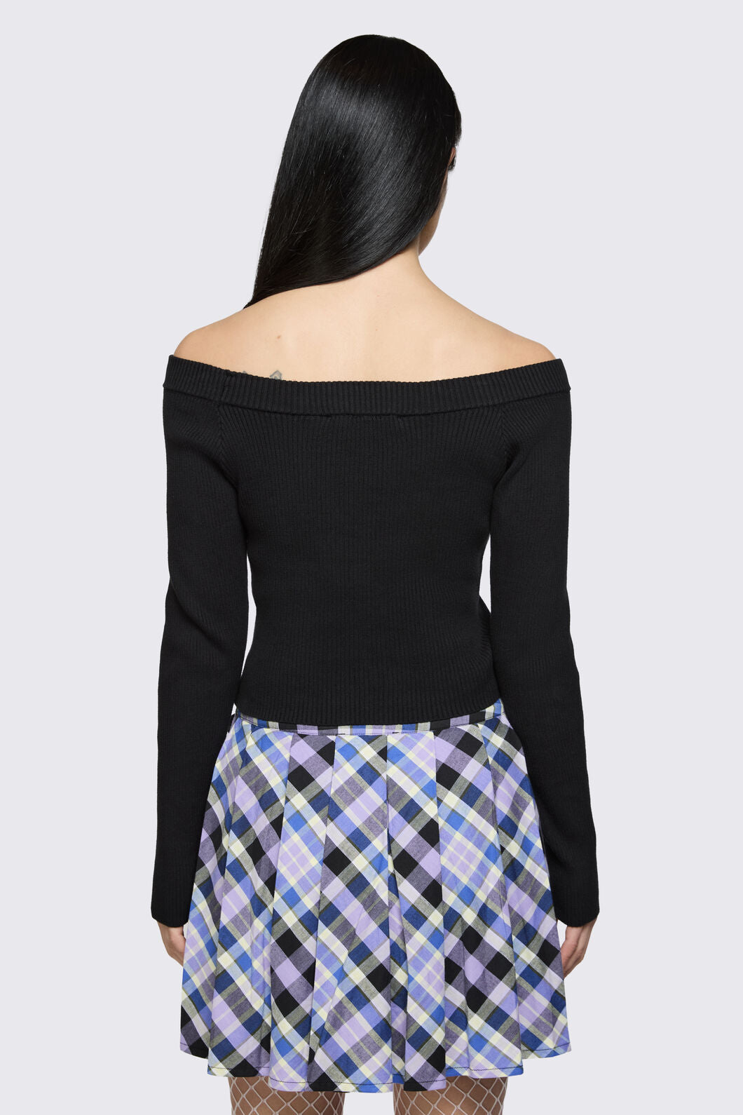 Dangerfield NZ - Sketchy Off The Shoulder Knit - black