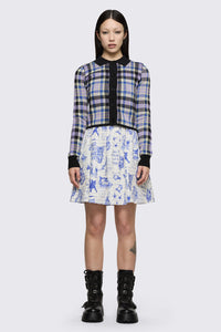 Dangerfield NZ - Sketchy Tartan Knit Cardigan - multi