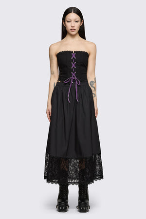 Dangerfield NZ - Spectre Midi Skirt - black