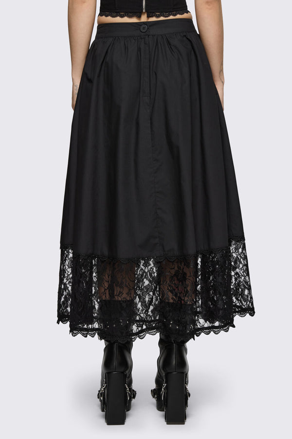 Dangerfield NZ - Spectre Midi Skirt - black
