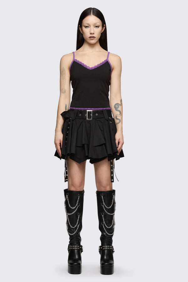Dangerfield NZ - Spectre Lace Tank - black