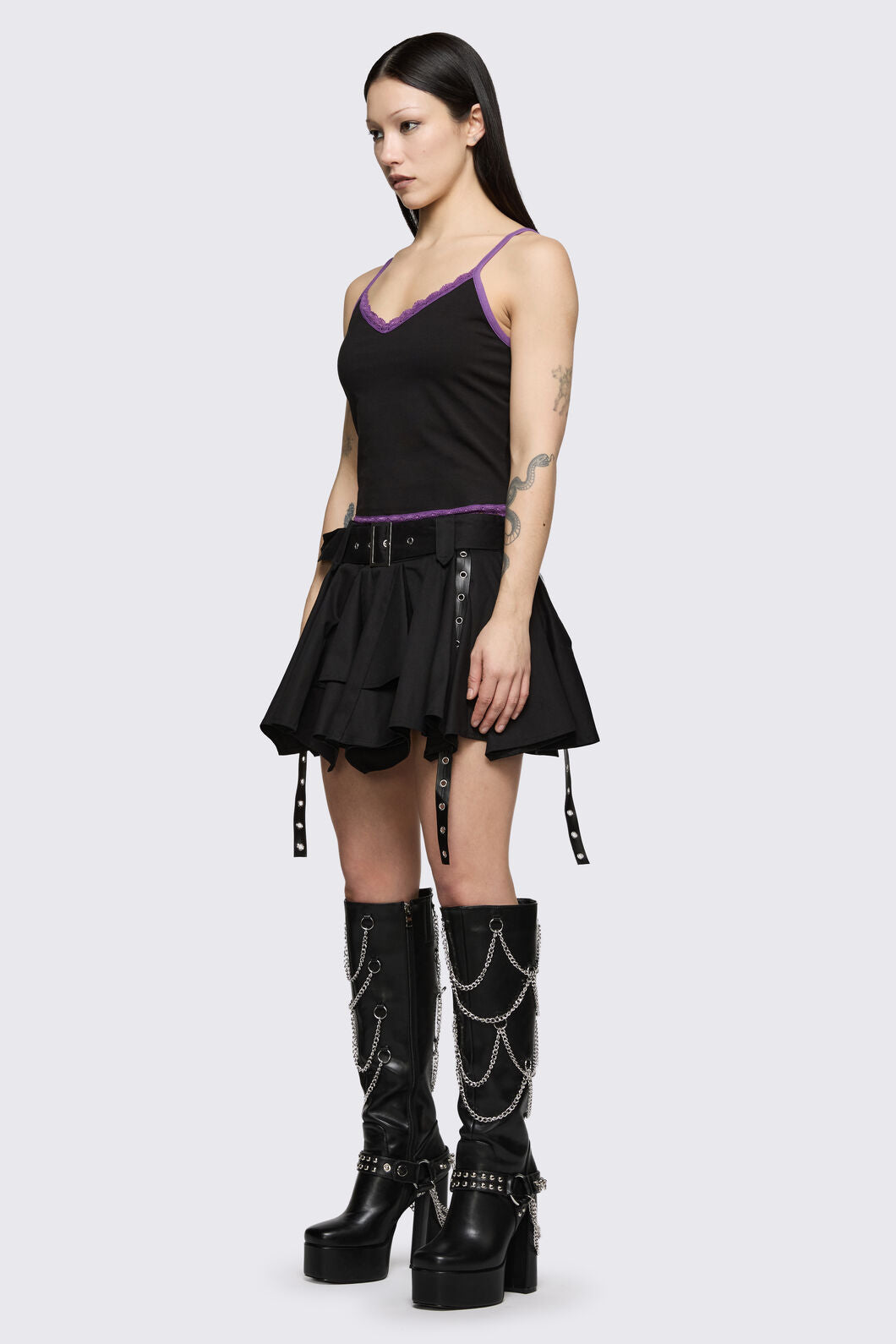 Dangerfield NZ - Spectre Lace Tank - black