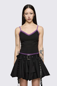 Dangerfield NZ - Spectre Lace Tank - black