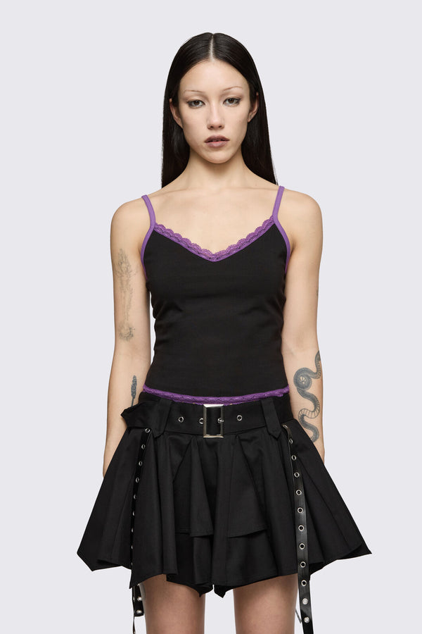Dangerfield NZ - Spectre Lace Tank - black