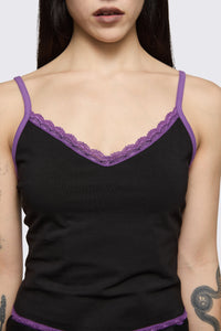 Dangerfield NZ - Spectre Lace Tank - black