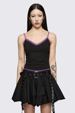Dangerfield NZ - Spectre Lace Tank - black