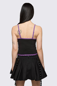 Dangerfield NZ - Spectre Lace Tank - black