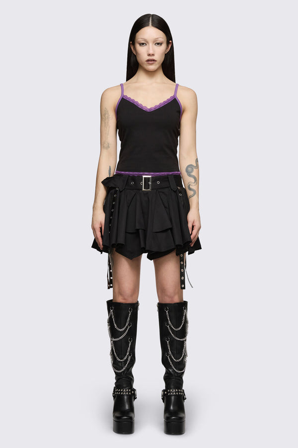 Dangerfield NZ - Round & Round Skort - black