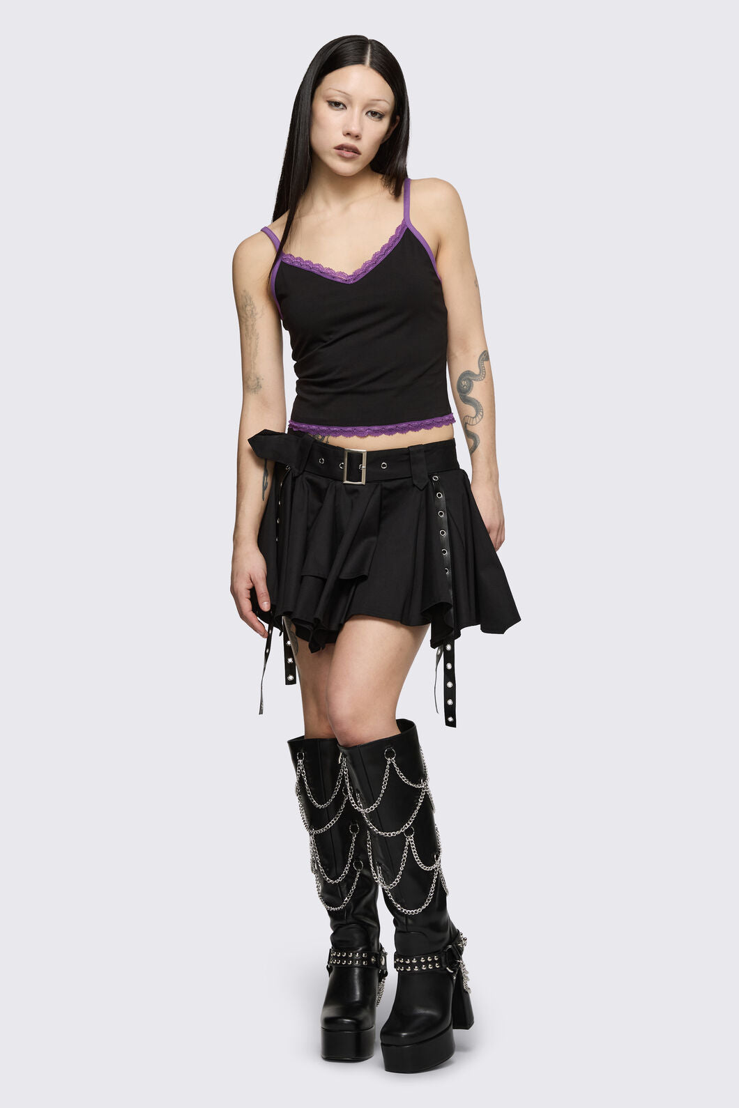 Dangerfield NZ - Round & Round Skort - black