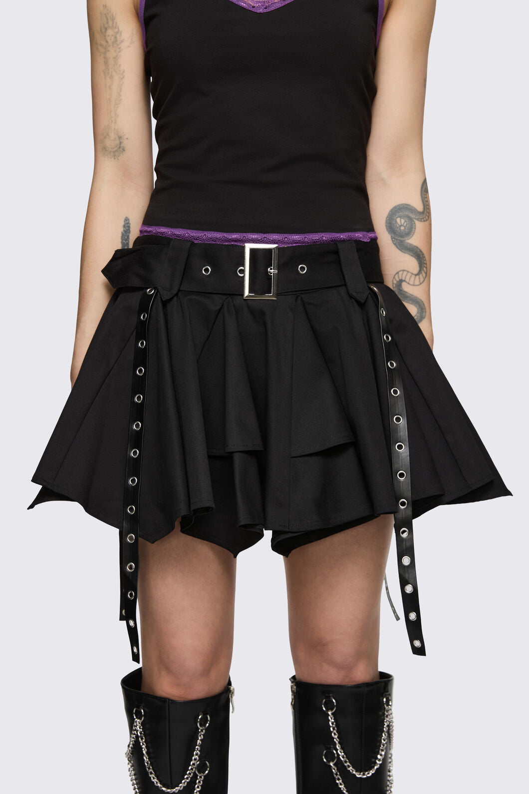 Dangerfield NZ - Round & Round Skort - black