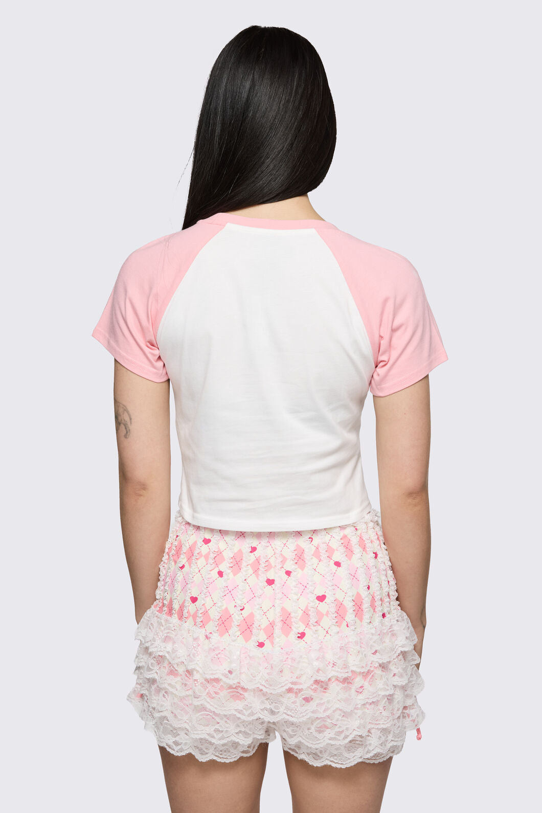 Dangerfield NZ - Merry Go Round Recipe Tee - pink-cream